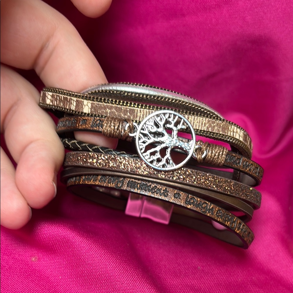 Tree of Life Leather Bracelet